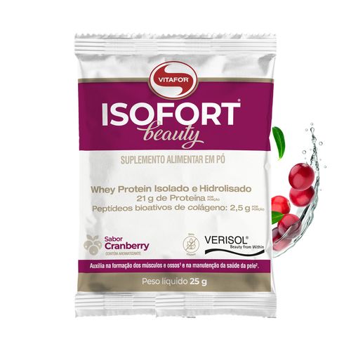 Isofort Beauty - sachê unitário 25g cranberry