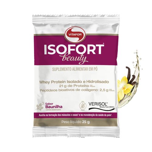 Isofort Beauty - sachê unitário 25g baunilha