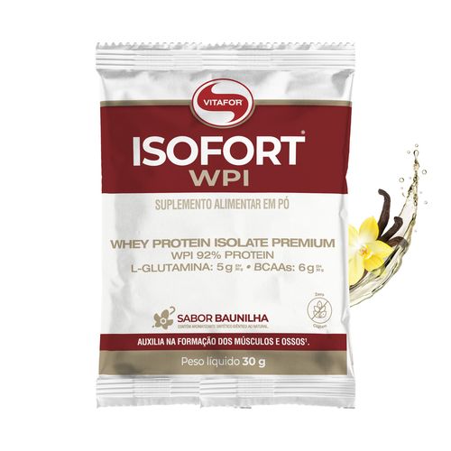 Isofort - sachê unitário 30g baunilha - Vitafor