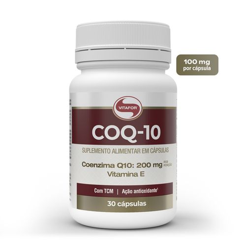 Coenzima Q10 - 30 cap (200mg p/ porção) - Vitafor