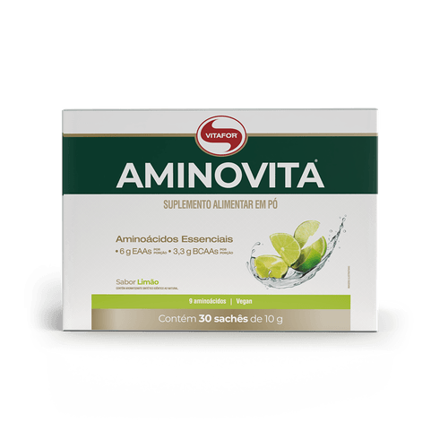 Aminovita - 30 sachês 10g limão - Vitafor