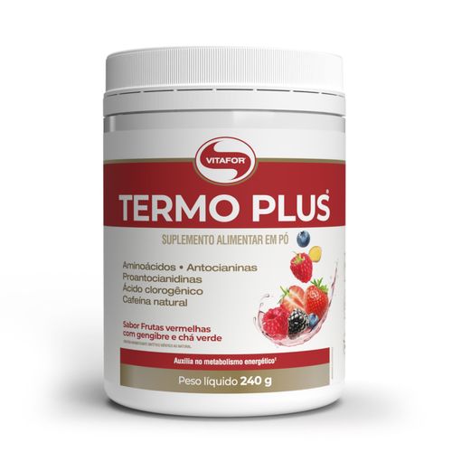 Termo plus - 240g frutas vermelhas com gengibre e chá verde - Vitafor