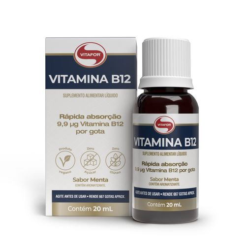 Vitamina B12 - 20ml menta - Vitafor