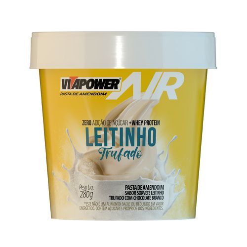 Pasta de Amendoim com Whey Protein Leitinho Trufado 280g - Vitapower