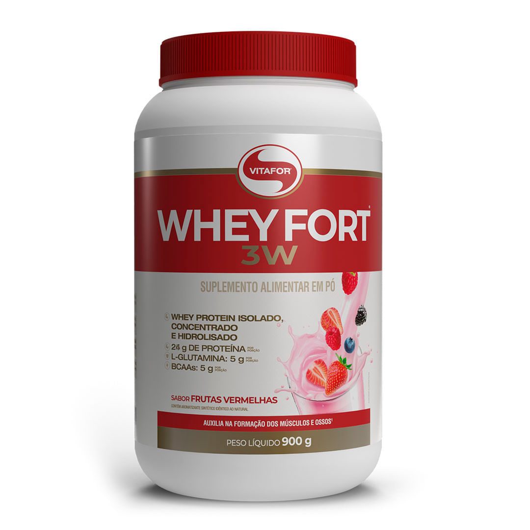 WHEYFORT 900G FRUTAS VERMELHAS VITAFOR