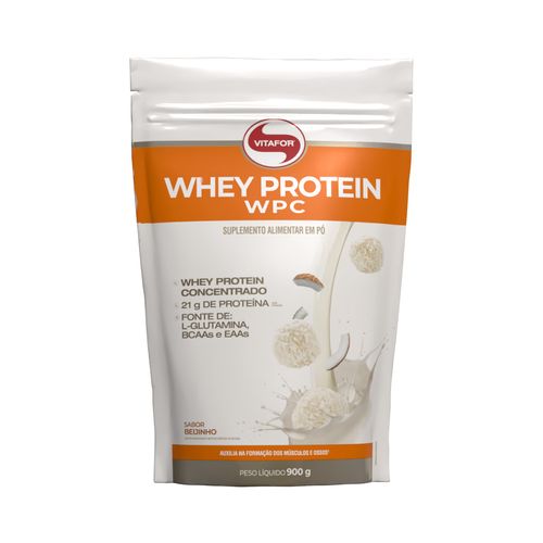 Whey Protein WPC -Pouch 900g beijinho - Vitafor