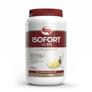 Whey Protein Isolado - Isofort - 900g baunilha - Vitafor
