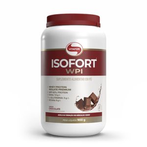 Whey Protein Isolado - Isofort - 900g chocolate - Vitafor