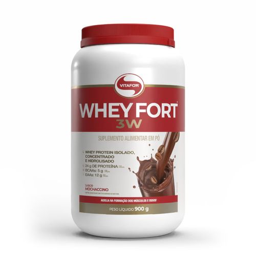Whey fort 3W - 900g mochaccino - Vitafor