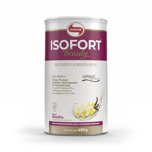ISOFORT® BEAUTY: whey protein de sabor Baunilha 450g