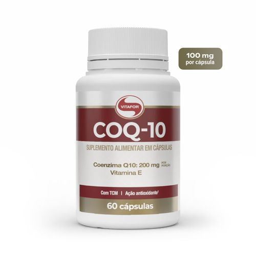 COQ-10: Coenzima Q10 e Vitamina E (200mg) - 60 cap