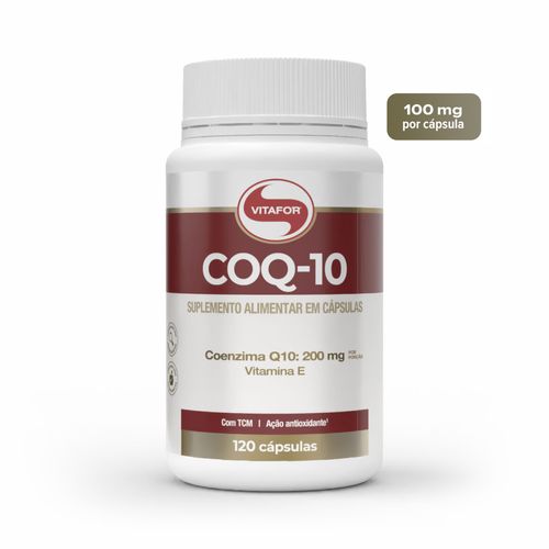 COQ-10: Coenzima Q10 e Vitamina E (200mg) - 120 cap