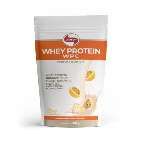 WHEY PROTEIN WPC Pouch 900g Sabor Mousse de Maracujá