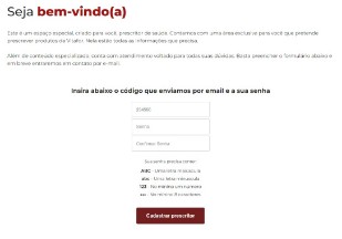 Tela Login Vitafor 4
